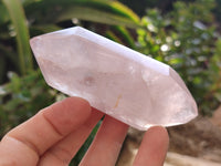 Polished Double Terminated Rose Quartz Points x 6 From Ambatondrazaka, Madagascar