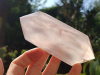 Polished Double Terminated Rose Quartz Points x 6 From Ambatondrazaka, Madagascar