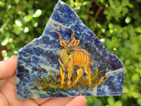 Hand Made Animal Decoupage Stone Slabs x 3 From Southern Africa