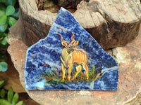 Hand Made Animal Decoupage Stone Slabs x 3 From Southern Africa