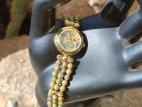 Hand Made Unakite Wristwatches x 2 From South Africa