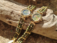 Hand Made Unakite Wristwatches x 2 From South Africa