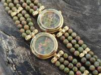 Hand Made Unakite Wristwatches x 2 From South Africa