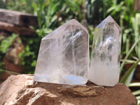 Polished Clear Quartz Crystals x 12 From Madagascar