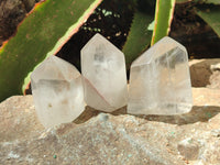 Polished Clear Quartz Crystals x 12 From Madagascar