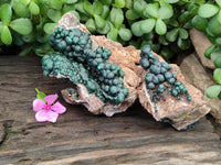 Natural Ball Malachite On Quartz Matrix Specimens x 2 From Kambove, Congo