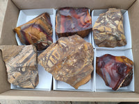 Natural Nguni Jasper Cobbed Specimens x 6 From Prieska, South Africa