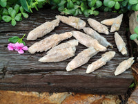 Natural Drusy Quartz Coated Calcite Pseudomorph Specimens x 12 From Alberts Mountain, Lesotho