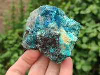 Natural Shattuckite & Chrysocolla Cobbed Specimens x 4 From Namibia