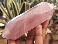 Polished Double Terminated Rose Quartz Points x 12 From Ambatondrazaka, Madagascar