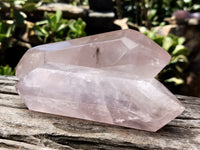 Polished Double Terminated Rose Quartz Points x 6 From Ambatondrazaka, Madagascar