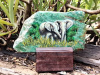 Hand Made Animal Decoupage Stone Slabs x 3 From Southern Africa