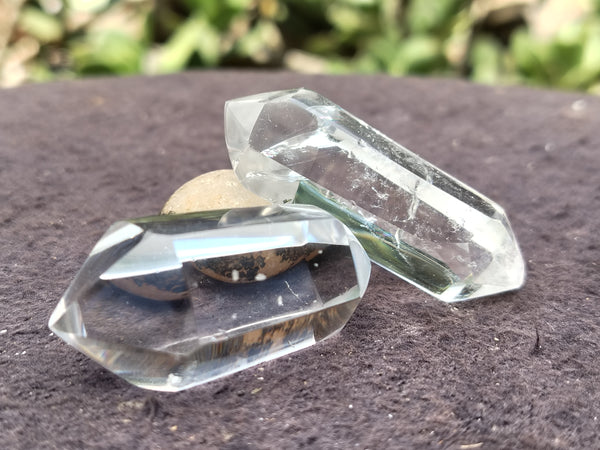 Polished Double Terminated Clear Quartz Crystals x 24 From Madagascar