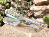 Polished Double Terminated Clear Quartz Crystals x 24 From Madagascar