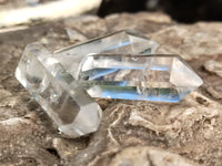 Polished Double Terminated Clear Quartz Crystals x 24 From Madagascar