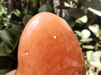 Polished Orange Twist Calcite Standing Free Form x 1 From Madagascar