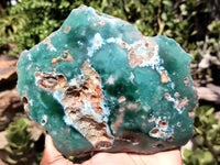 Polished On One Side Emerald Mtorolite Plates x 2 From Mutorashanga, Zimbabwe