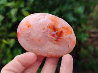 Polished Carnelian Palm Stones x 12 From Madagascar