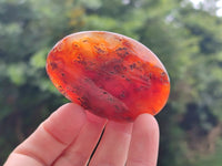 Polished Carnelian Palm Stones x 12 From Madagascar