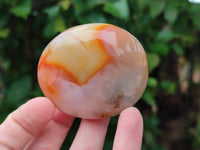 Polished Carnelian Palm Stones x 12 From Madagascar