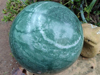 Polished Giant Jadeite Sphere x 1 From China