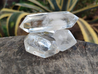 Polished Double Terminated Clear Quartz Crystals x 12 From Madagascar