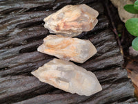 Natural Pineapple Candle Quartz Crystals x 35 From Antsirabe, Madagascar