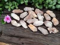 Natural Pineapple Candle Quartz Crystals x 35 From Antsirabe, Madagascar