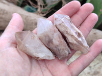 Natural Pineapple Candle Quartz Crystals x 35 From Antsirabe, Madagascar