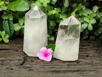 Polished Clear Quartz Crystals x 2 From Madagascar