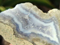 Polished Blue Lace Agate Geodes x 12 From Nsanje, Malawi