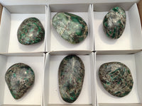 Polished Rare Emerald Mica In Matrix Free Forms x 6 From Mutoko, Zimbabwe