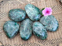 Polished Rare Emerald Mica In Matrix Free Forms x 6 From Mutoko, Zimbabwe