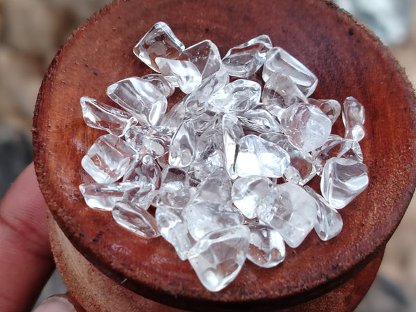 Polished Clear Quartz Tumbled Stones - sold per kg bag - From Madagascar