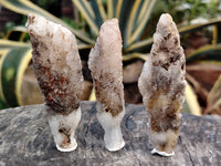 Natural Drusy Quartz Coated Calcite Pseudomorph Specimens x 20 From Alberts Mountain, Lesotho