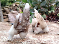 Natural Drusy Quartz Coated Calcite Pseudomorph Specimens x 20 From Alberts Mountain, Lesotho