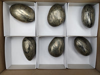 Polished Pharaoh Stone Palm Stones x 6 From Zimbabwe