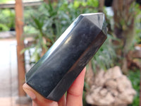 Polished Black Basalt Points x 12 From Antsirabe, Madagascar