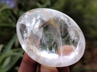 Polished Clear Quartz Palm Stones x 12 From Madagascar