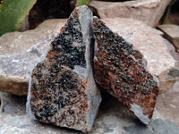 Natural Libethenite Crystals On Dolomite Matrix Specimens x 4 From Shituru, Congo