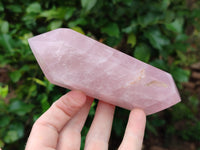 Polished Double Terminated Rose Quartz Points x 4 From Ambatondrazaka, Madagascar