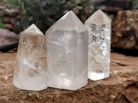 Polished Clear Quartz Crystals x 6 From Madagascar