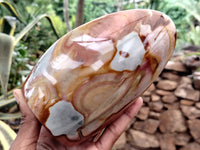 Polished Polychrome Jasper Standing Free Forms x 2 From Mahajanga, Madagascar