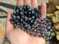 Polished Hematite Faceted Bead Necklace - sold per item- From China