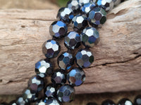 Polished Hematite Faceted Bead Necklace - sold per item- From China