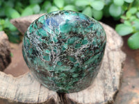 Polished Rare Emerald Mica In Matrix Standing Free Forms x 3 From Mutoko, Zimbabwe