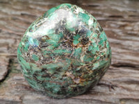 Polished Rare Emerald Mica In Matrix Standing Free Forms x 3 From Mutoko, Zimbabwe