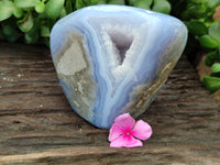 Polished Rare Blue Lace Agate Standing Free Form x 1 From Malawi