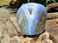 Polished Rare Blue Lace Agate Standing Free Form x 1 From Malawi