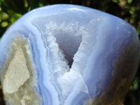 Polished Rare Blue Lace Agate Standing Free Form x 1 From Malawi